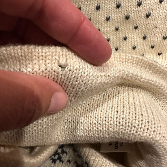 Super long 100% Merino wool stocking hat made in Finland #42 - Picture 9 of 9